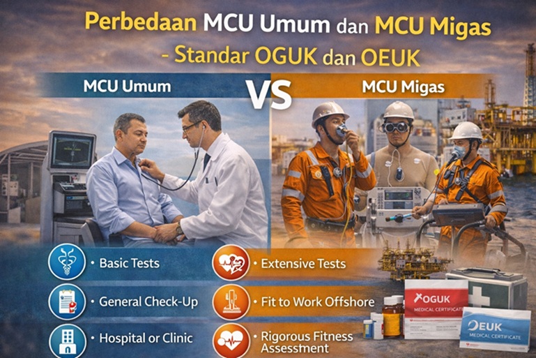 Perbedaan MCU Umum dan MCU Migas - Standar OGUK dan OEUK