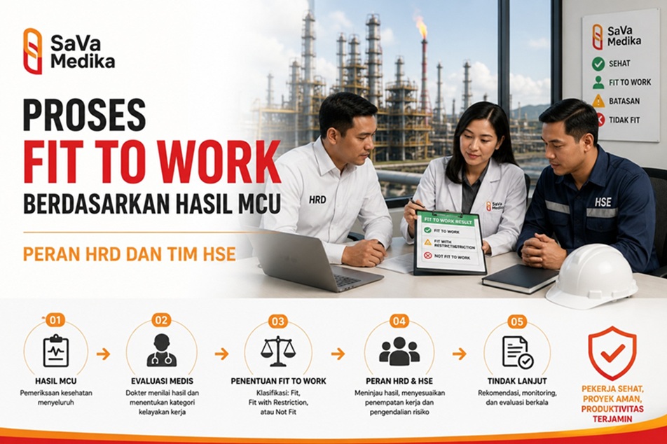 Proses Fit to Work Berdasarkan Hasil MCU Peran HRD dan HSE